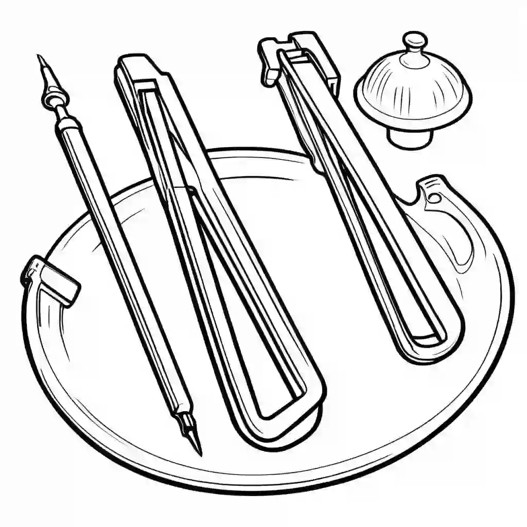 Tongs coloring pages